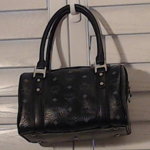 MCM Black Boston EUC with Original MCM Charm Included! - Picture 6 of 6